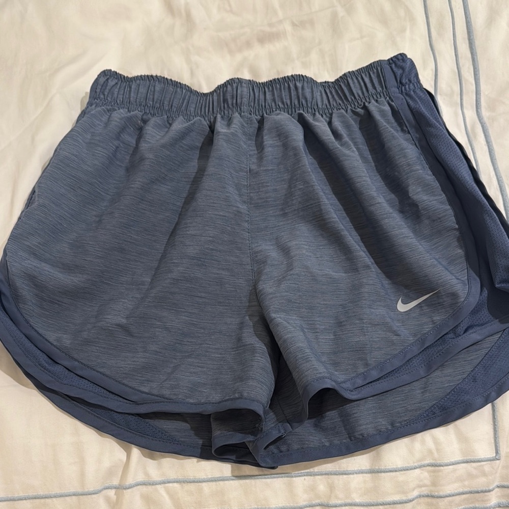 Nike Blue Athletic Shorts with Elastic Waistband